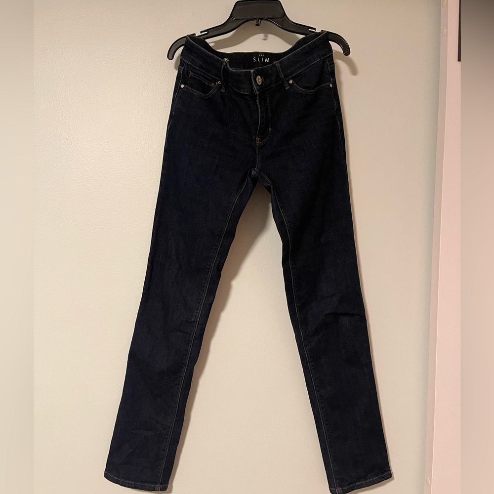 White House Black Market Slim Dark Indigo Skinny Jeans